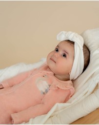 Bebe by Minihaha - Gemma Velour Zip Onesie - Babies
