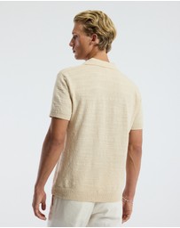 Calibre - Boucle Open Neck Polo Biscuit
