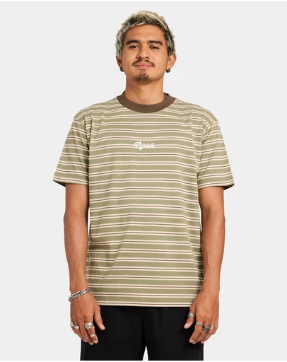 RVCA - Mens Exotica Stripe T-Shirt