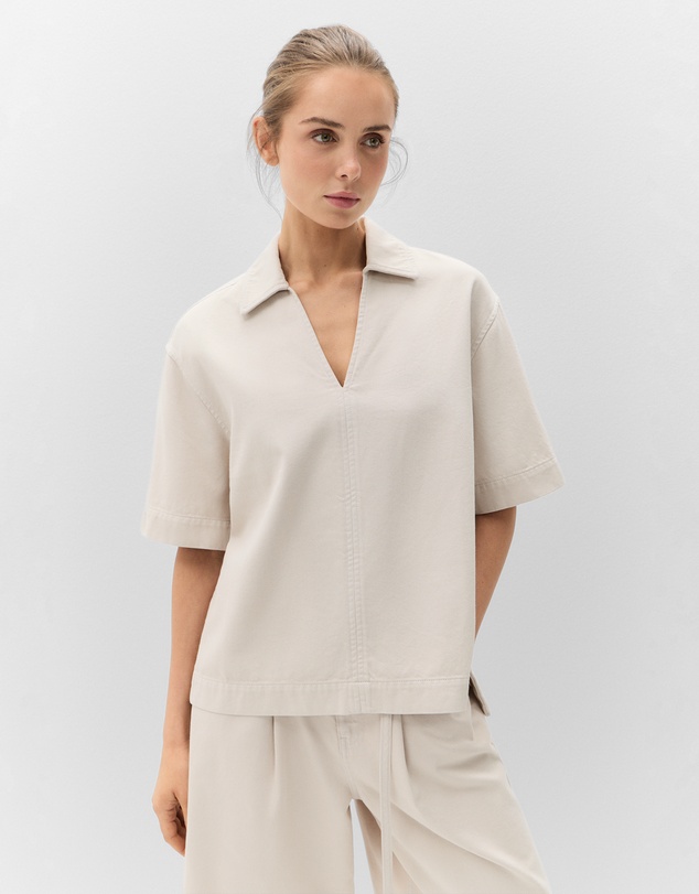 UNISON - Relaxed Denim Pullover