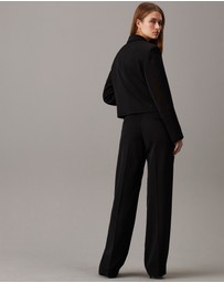 Calvin Klein - Wool Twill Tuxedo Blazer