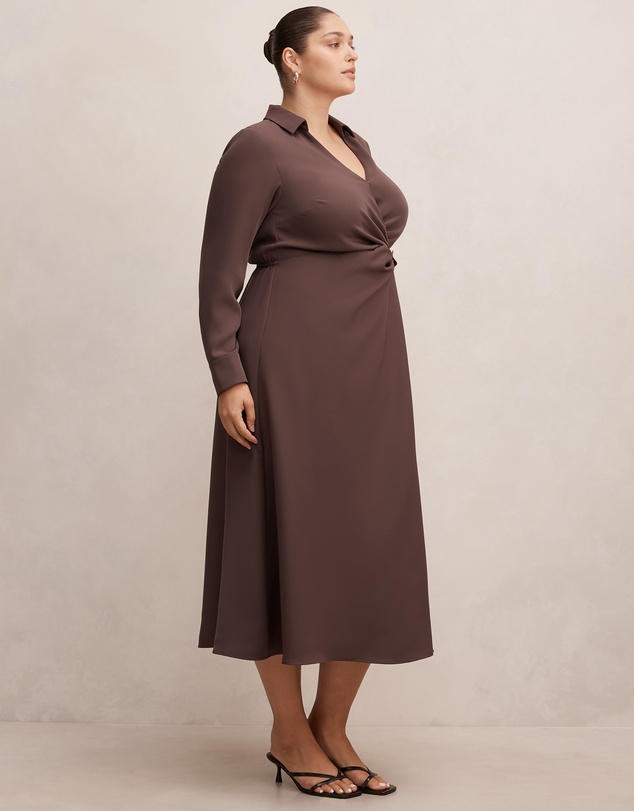 Forever New Curve - Francesca Curve Shirt Midi Dress