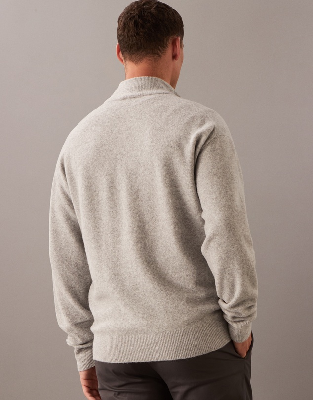 Calvin Klein - Merino Button Neck Jumper