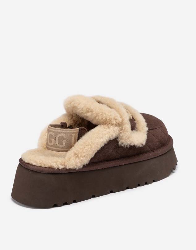Ozwear Connection Uggs - Ugg Violet Matelassé Shearling Platform Slipper (Detachable Feature)
