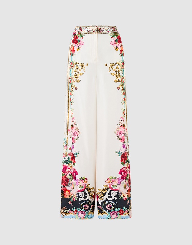 Camilla - Wide Leg Waisted Pants