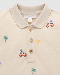 Purebaby - Resort Embroidered Polo -Kids-Babies