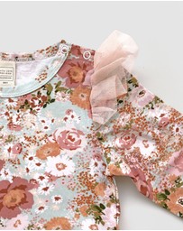 WITH LOVE FOR KIDS - Tulle Flutter Long Sleeve Top - Kids
