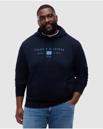 Tommy Hilfiger - Big & Tall Logo Terry Drawstring Hoody