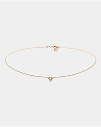 Elli Jewelry - Necklace Crystal 925 Sterling Silver Gold-Plated