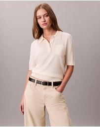 Calvin Klein - Merino Wool Polo Jumper