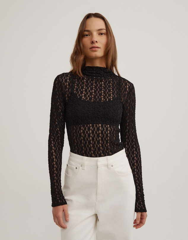 Witchery - Textured Long Sleeve Top