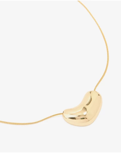 Lovisa - Waterproof Gold Plated Stainless Steel Pebble Pendant Necklace