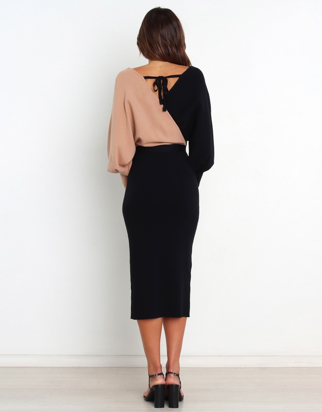 Petal & Pup - Nate Dress - Black/Beige