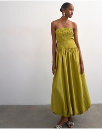 TOPSHOP - Tsluna Bubble Hem Maxi Dress Wvn