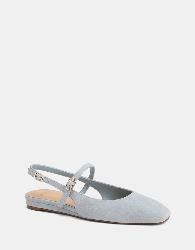 Wittner - Dallas Dress Flats Soft Blue Suede