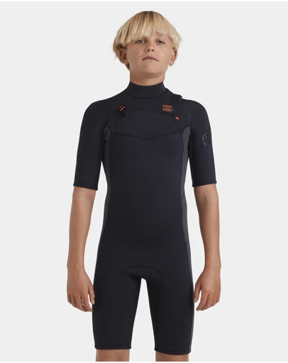 Billabong - Boys 8 to 16 2/2mm Absolute Natural Chest Zip GBS Springsuit