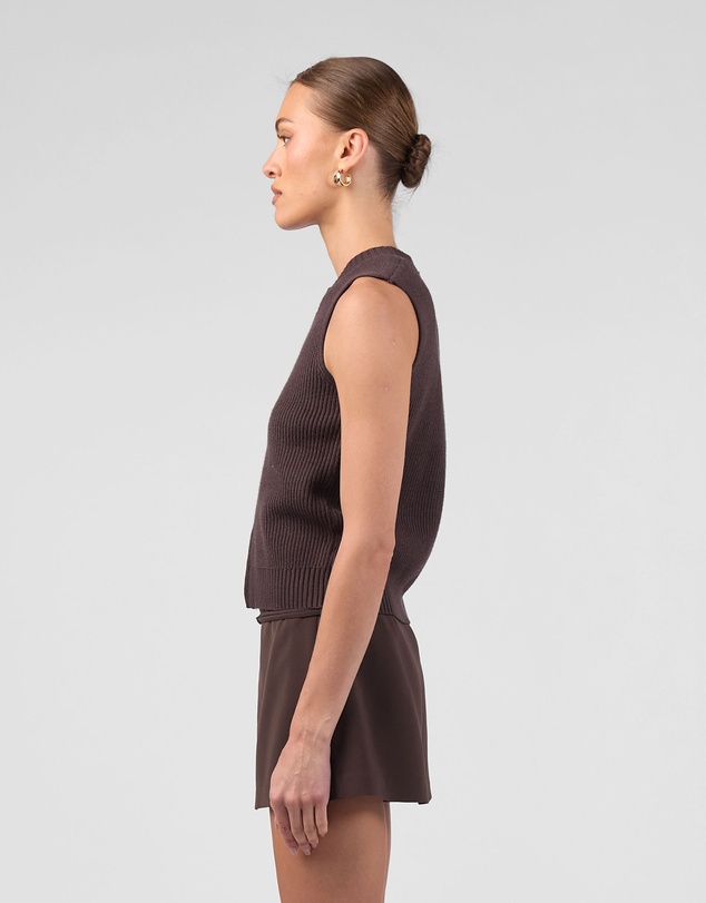 MVN - Taking Sides Zip Vest Top