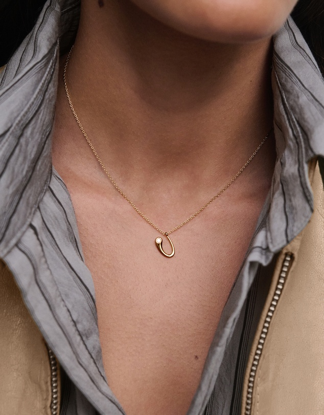 PDPAOLA - Initial 2026 U Pendant Necklace