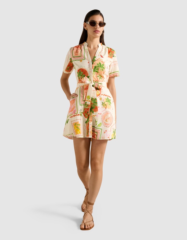 Forever New - Veyda Shirt Linen Mini Dress