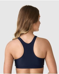 Modest Mermaid - Midnight Breeze Bikini crop top