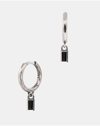 SUE THE BOY - Onyx Baguette Huggie