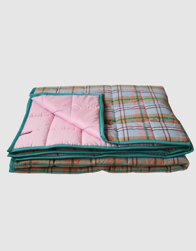 Mosey Me - Confetti Plaid Quilted Throw