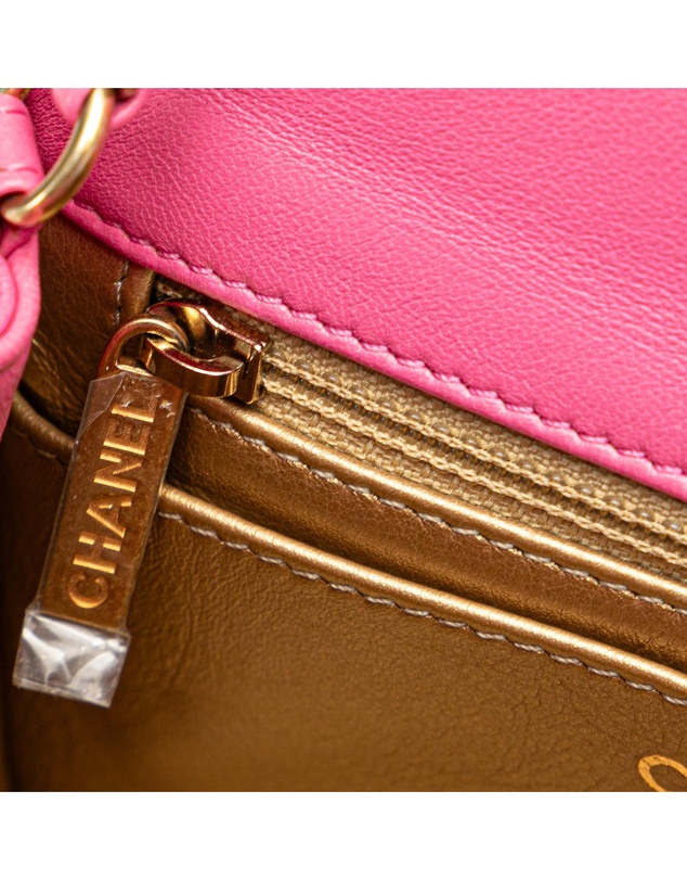 Pre-Loved by Azura Reborn - Pre-Loved Mini Square Classic Lambskin Pearl Crush Flap