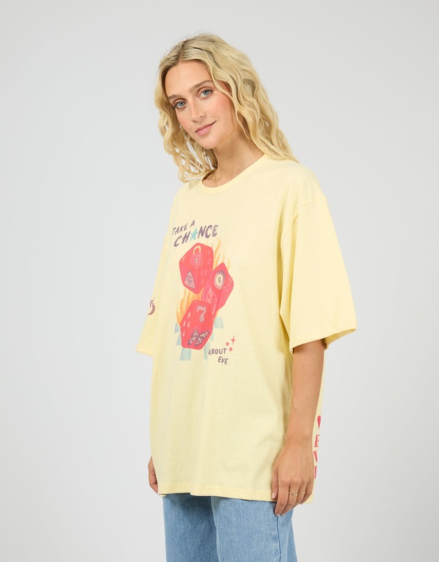 All About Eve - Snake Eyes Oversized Tee Yellow