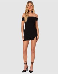 EDIKTED - Effie Fold Over Mini Dress