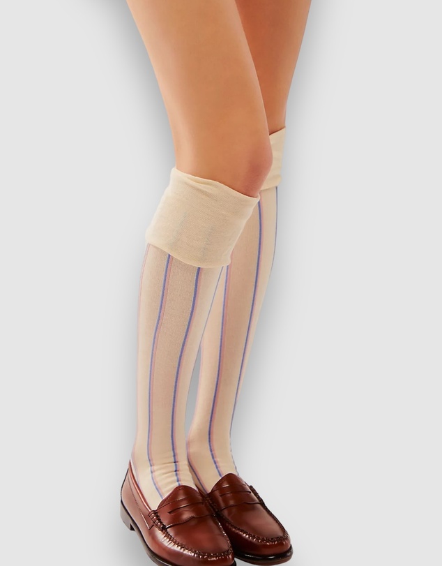 High Heel Jungle - Hi Jinks Over Knee Socks-Ivory