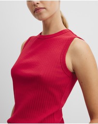 Country Road - Australian Cotton Blend Fitted Rib Tank
