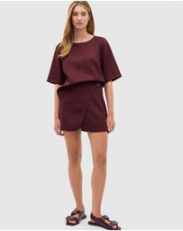 Seed Heritage - Linen Wrap Skort