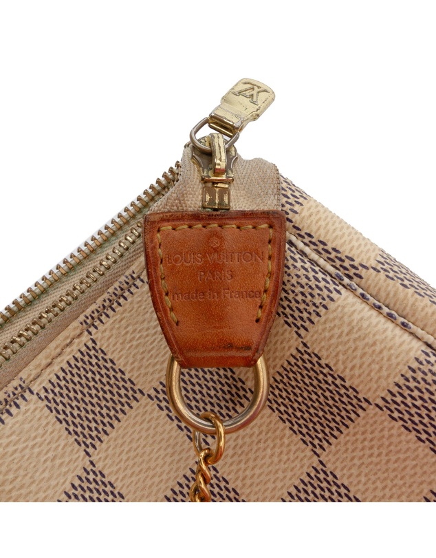 Pre-Loved by Azura Reborn - Pre-Loved Damier Azur Mini Pochette Accessoires