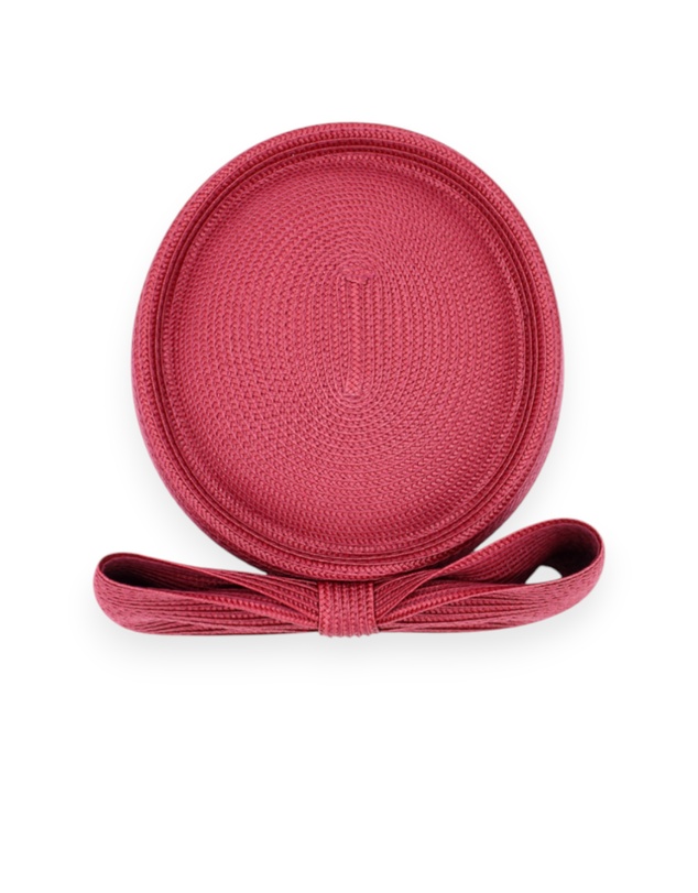 Morgan & Taylor - Tara Racewear Pillbox Hat in Burgundy Red