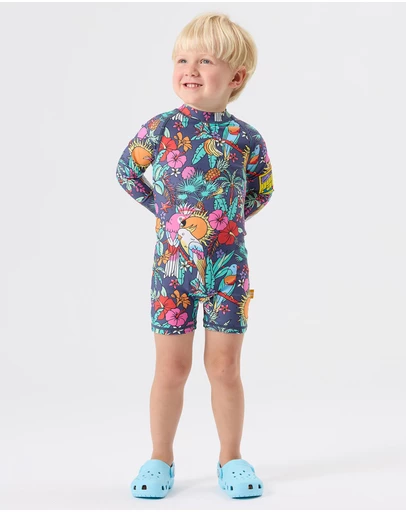 Goldie + Ace - Paradise Short Leg Swimsuit - Babies-Kids