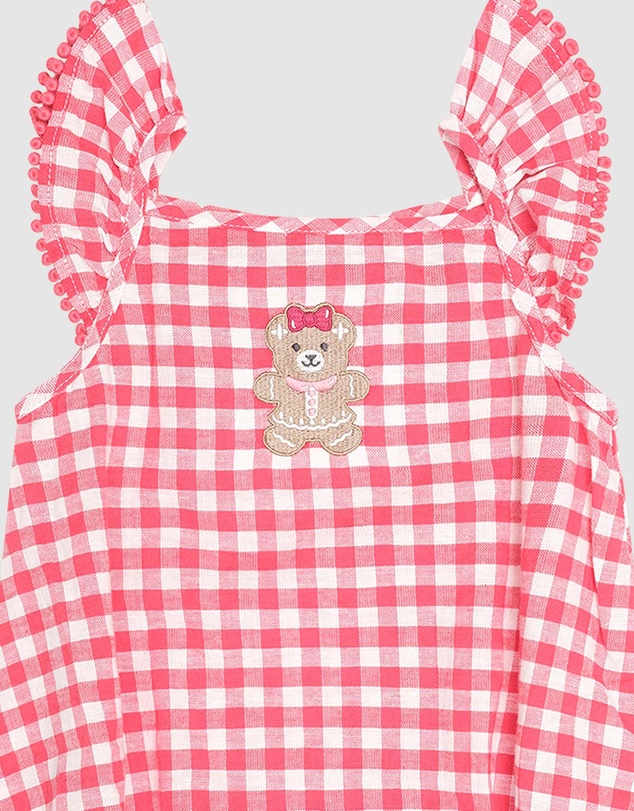 Huxbaby - Gingerbread Huxette Bubble Romper Christmas - Babies