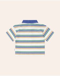 Huxbaby - Collegiate Hux Stripe Polo - Babies-Kids