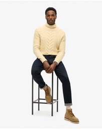 Superdry - Merchant Cable Roll Neck