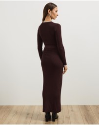 Atmos&Here - Maci Fitted Midi Knit Dress