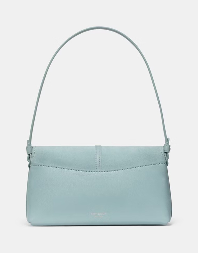 Kate Spade - Loop Fine Grain Leather and Suede Small Flap Shoulder Bag