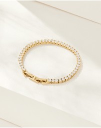 Mestige - Lola Tennis Bracelet - 18K Gold Plated