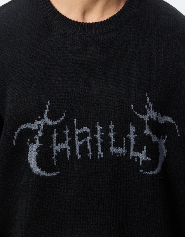 Thrills - Into The Void Oversized Box Crop Crew Knit