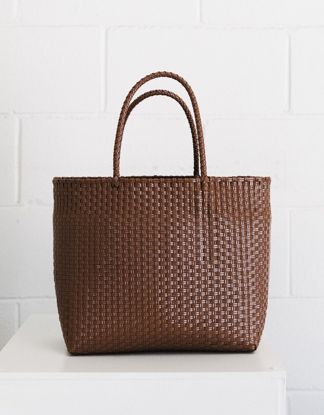 Mimmi Terra - Woven Eco Tote Cioccolato