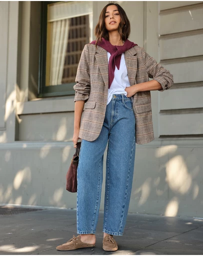 Ceres Life - Leah Tapered Barrel Jean