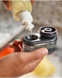 Joseph Joseph - SinkTech™ Soap-dispensing Palm Brush with Stainless Steel Storage Stand