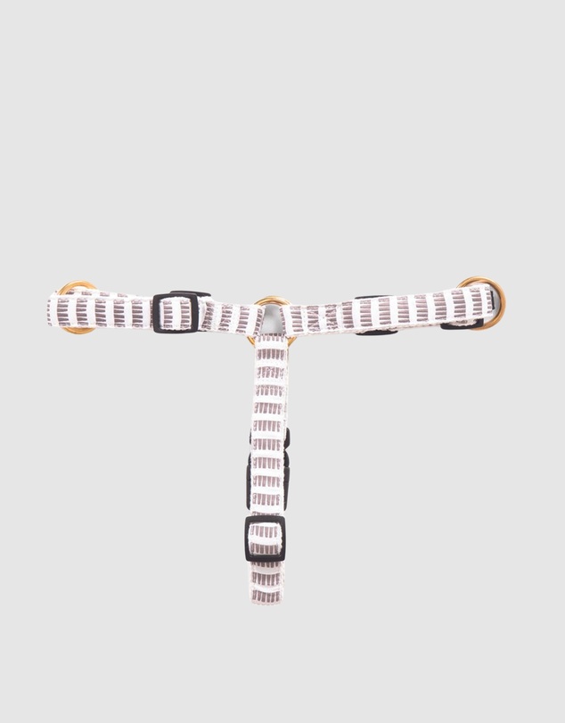Mog & Bone - Hemp Dog Harness - Latte Mosaic Print