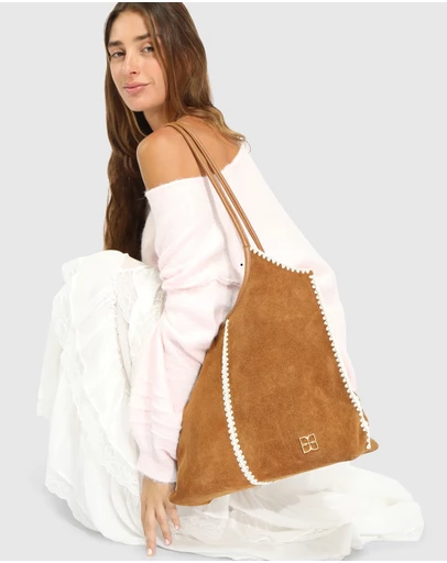 Belle & Bloom - Back To Friends Suede Shopper