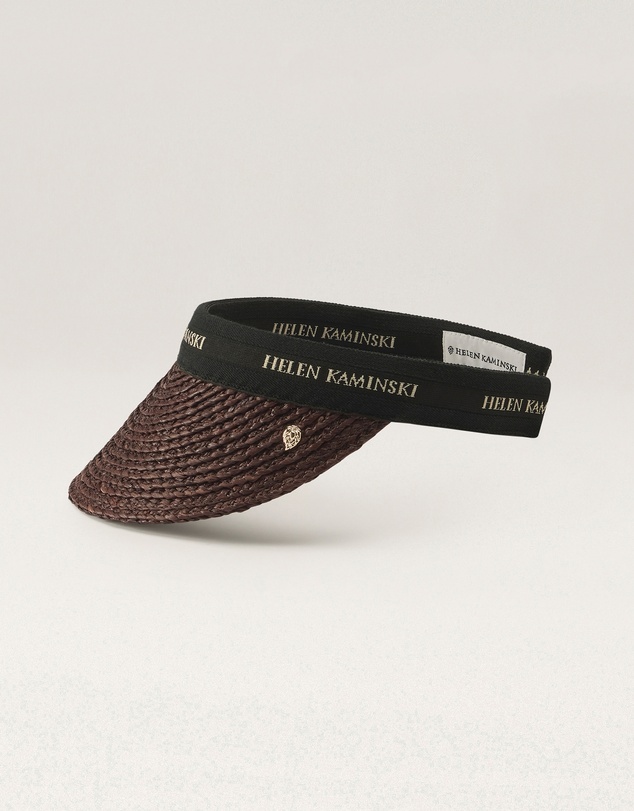 Helen Kaminski - Bianca 8 Raffia Logo Visor