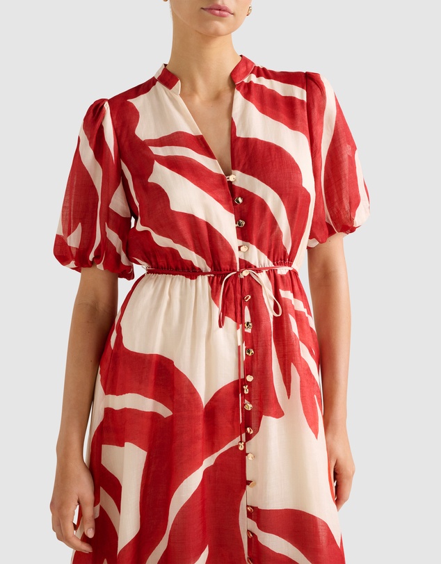 Forever New - Sophie Puff Sleeves Midi Dress