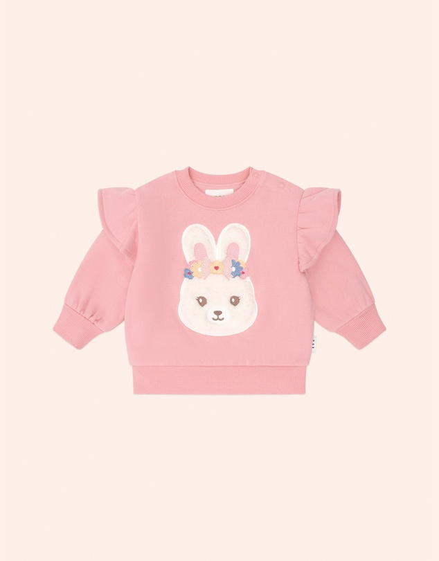 Huxbaby - Flower Field Bunny Sweatshirt - Babies-Kids